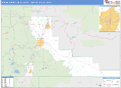 Bend-Redmond Metro Area Digital Map Basic Style